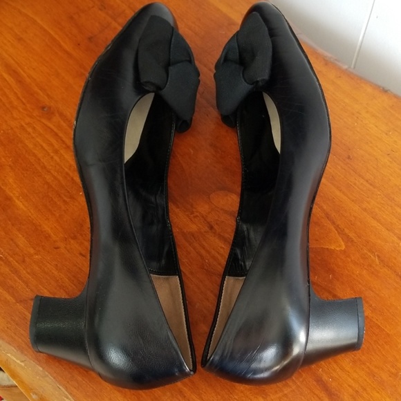 Vintage Joyce California Black Leather Heel 9N - Picture 5 of 8